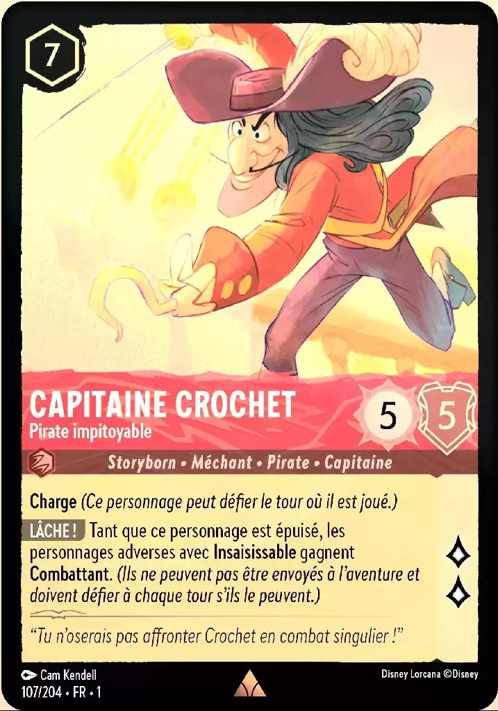 Premier chapitre - Capitaine Crochet - Pirate impitoyable - Brillante