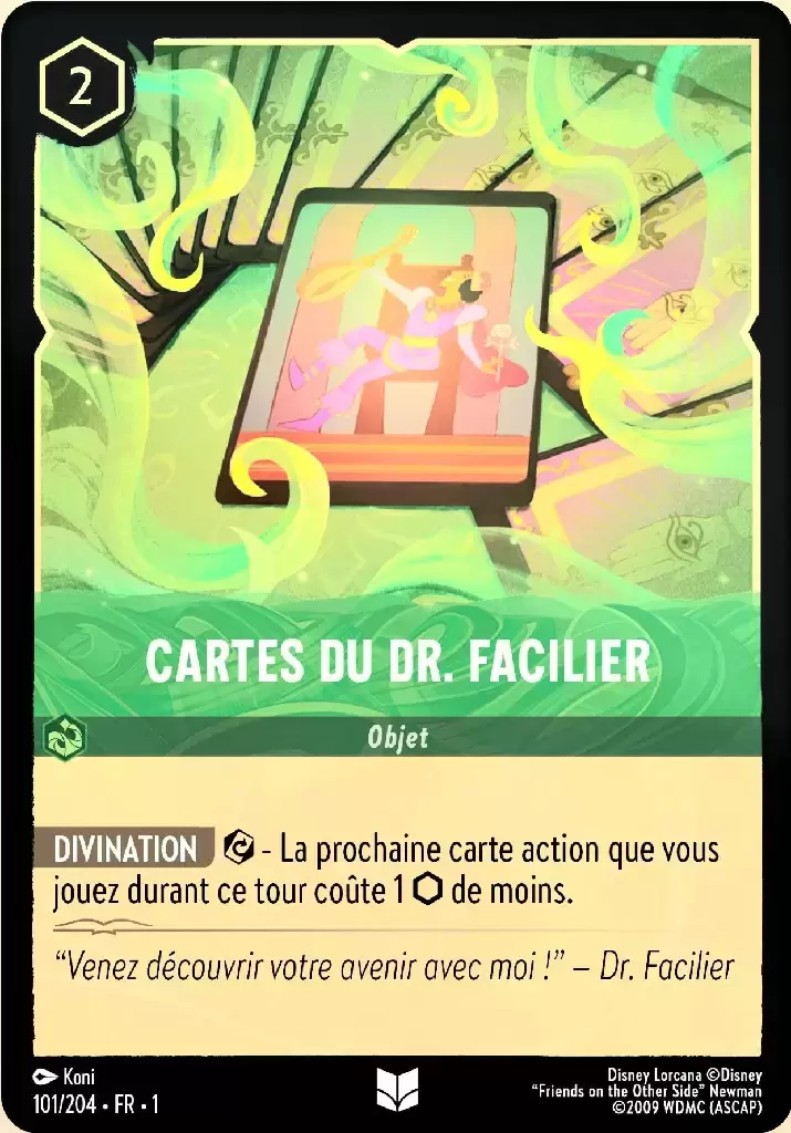 Premier chapitre - Carte du Dr. Facilier - Brillante