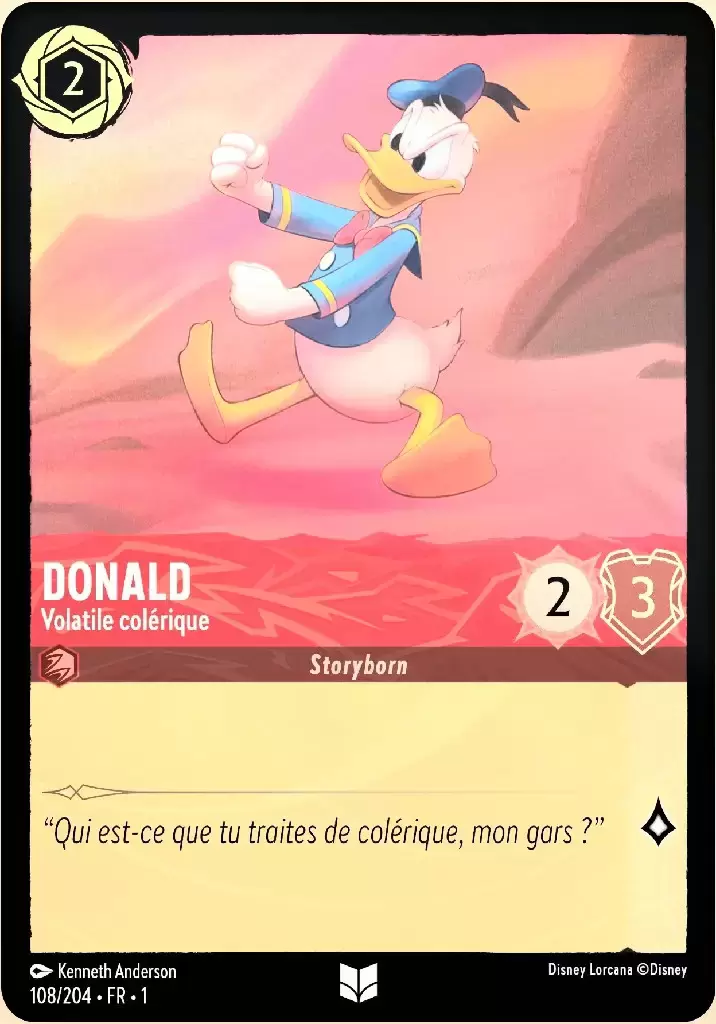 Premier chapitre - Donald - Volatile colérique - Brillante