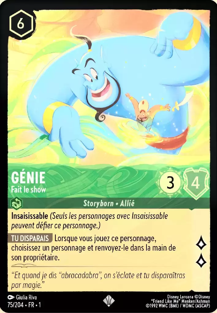 Premier chapitre - Génie - Fait le show - Brillante