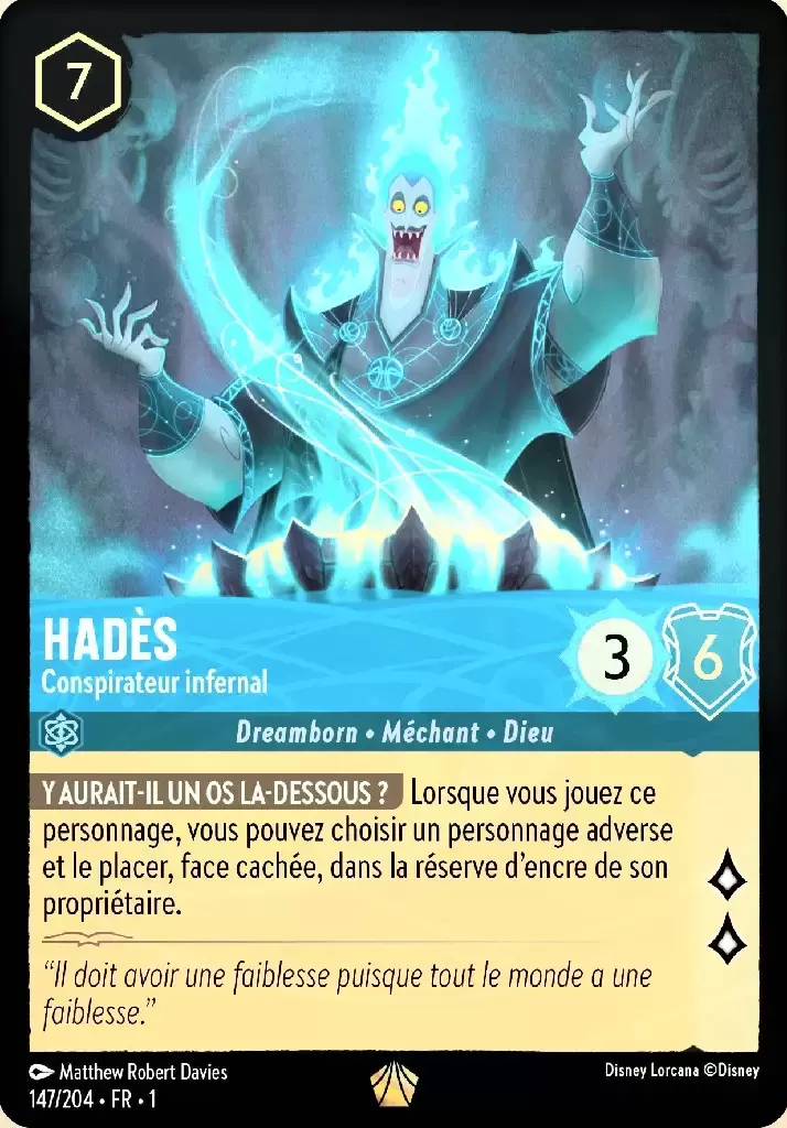 Premier chapitre - Hadès - Conspirateur infernal - Brillante