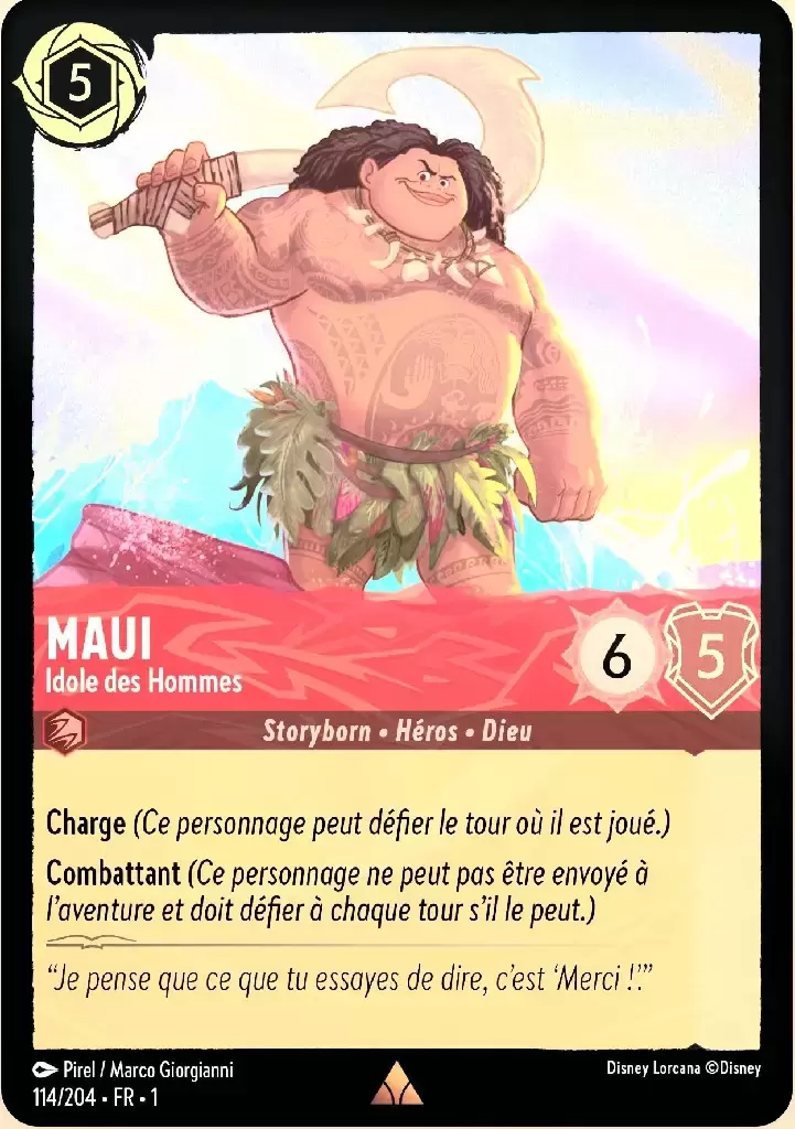 Premier chapitre - Maui - Idole des Hommes - Brillante
