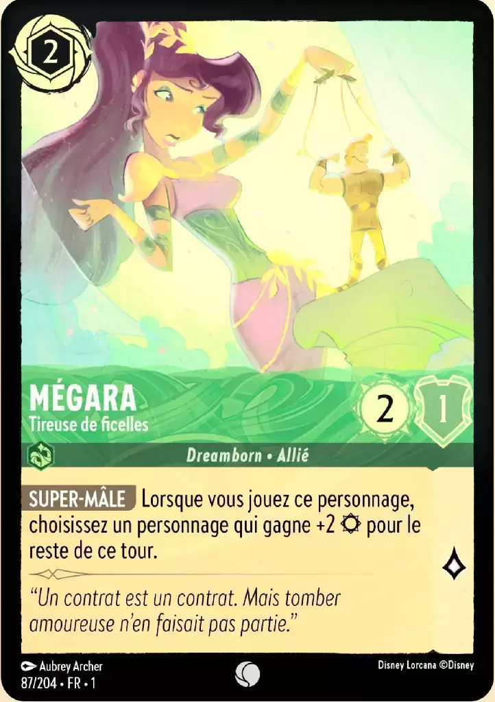 Premier chapitre - Mégara - Tireuse de ficelles - Brillante
