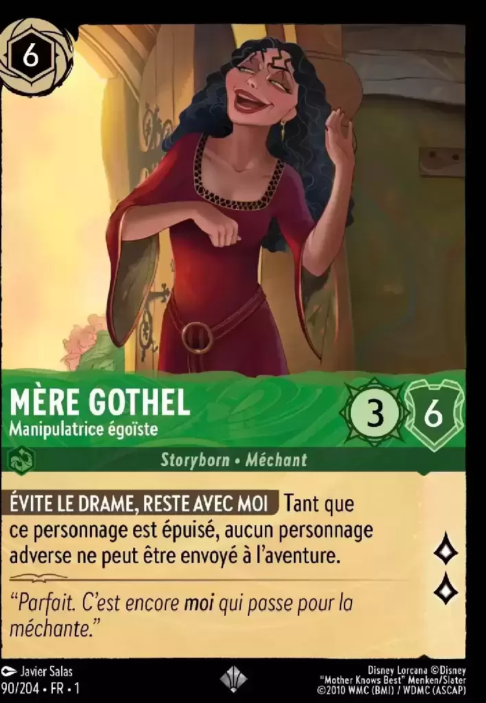 Premier chapitre - Mère de Gothel - Manipulatrice égoïste - Brillante