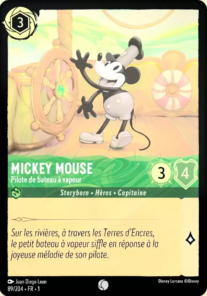 Premier chapitre - Mickey Mouse - Pilote de bateau à vapeur - Brillante