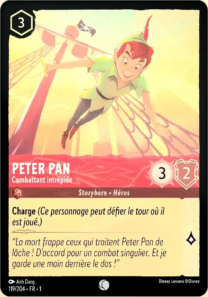 Premier chapitre - Peter Pan - Combattant intrépide - Brillante