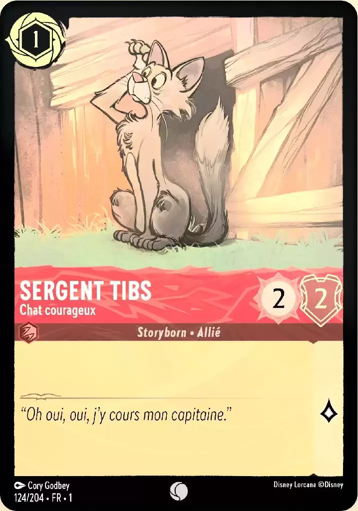 Premier chapitre - Sergent Tibs - Chat courageux - Brillante