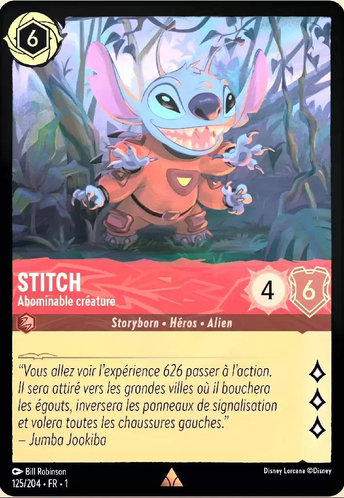 Premier chapitre - Stitch - Abominable créature - Brillante