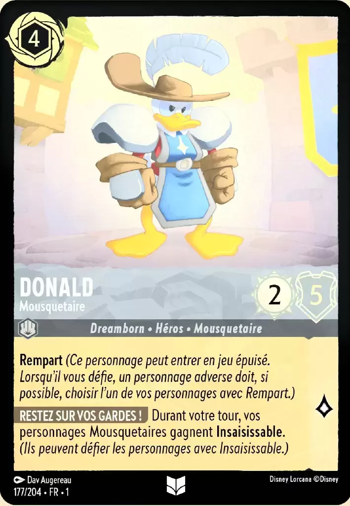 Premier chapitre - Donald - Mousquetaire - Brillante
