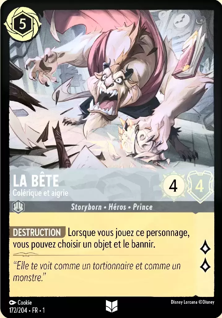 Premier chapitre - La Bête - Colérique et aigrie - Brillante