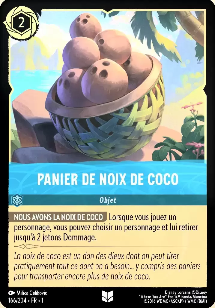 Premier chapitre - Panier de noix de coco - Brillante