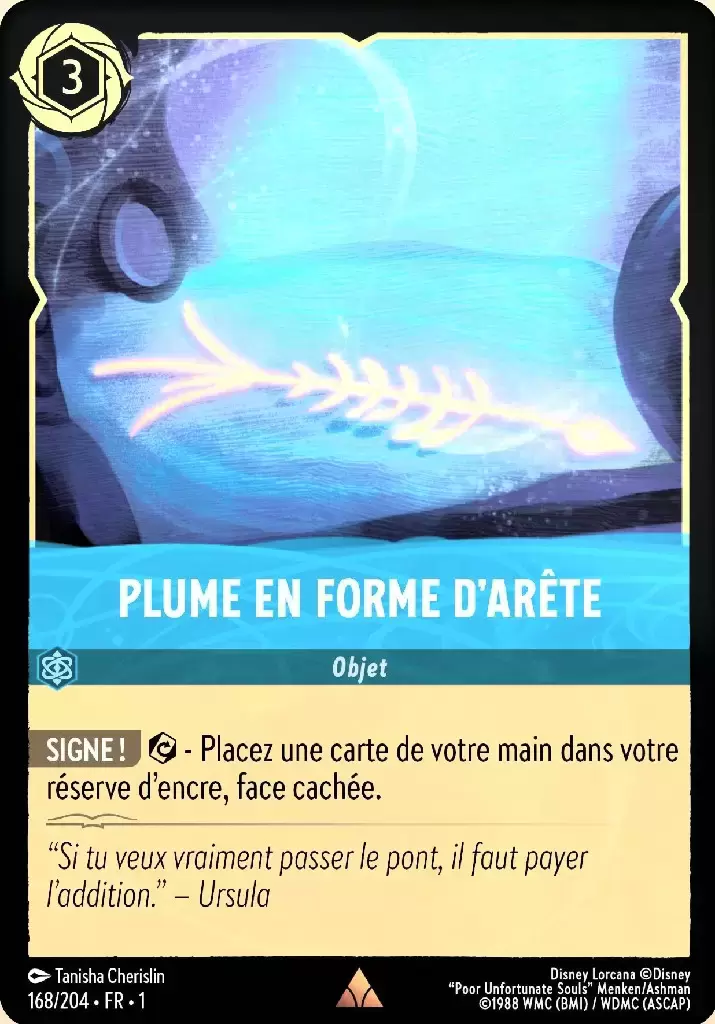 Premier chapitre - Plume en forme d\'arête - Brillante