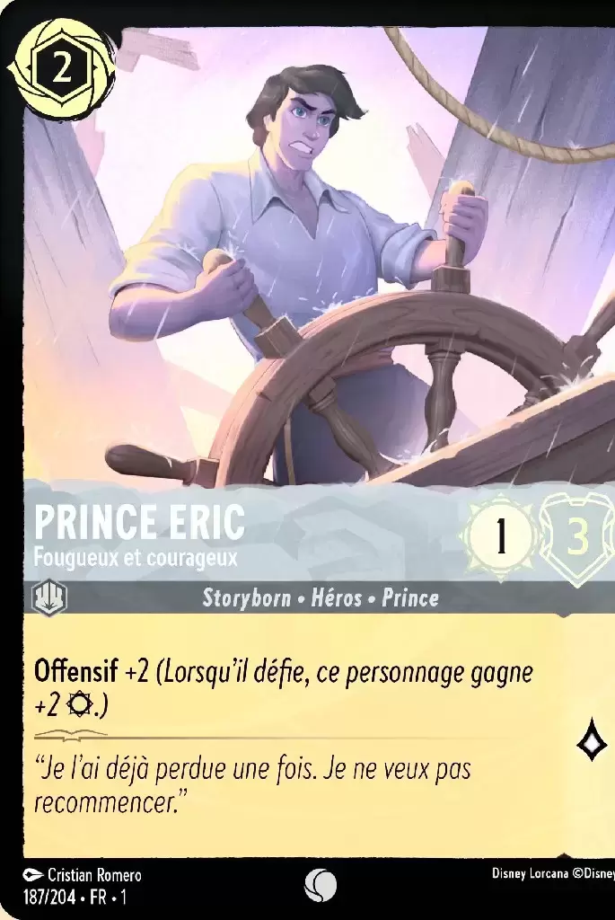 Premier chapitre - Prince Eric - Fougueux et courageux - Brillante