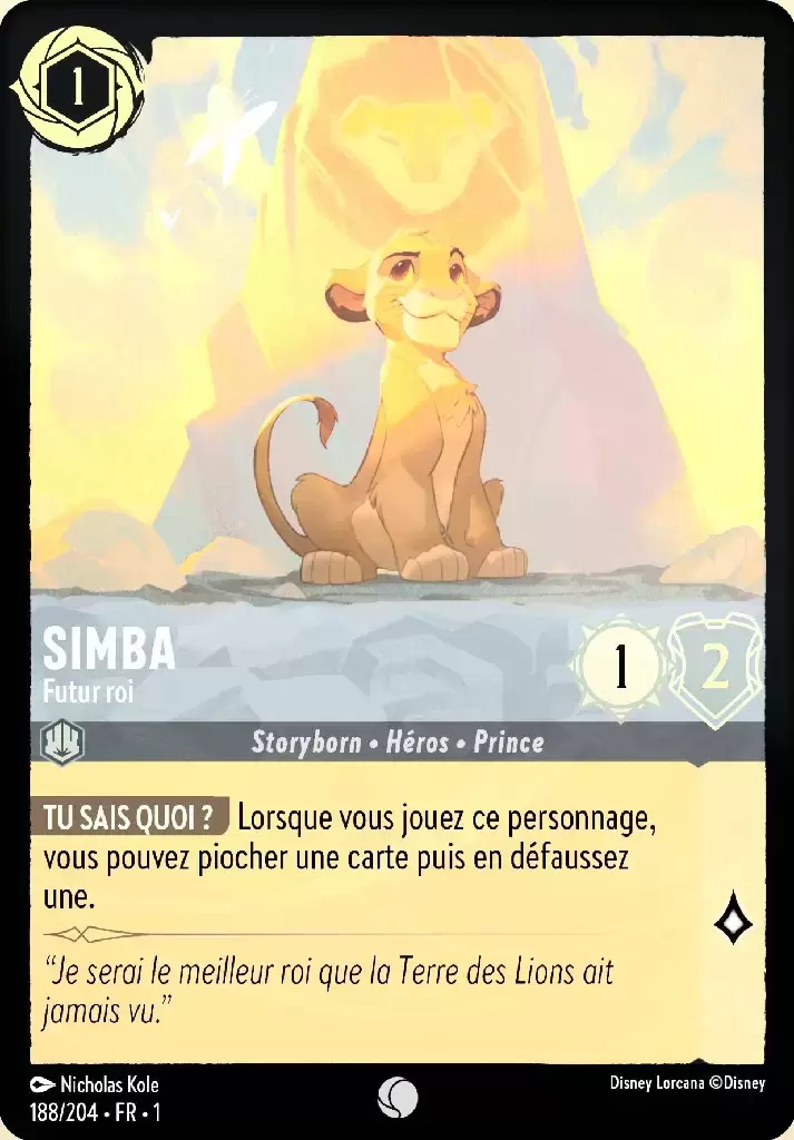 Premier chapitre - Simba - Futur roi - Brillante
