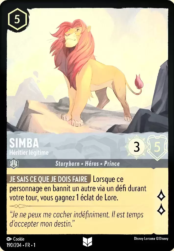 Premier chapitre - Simba - Héritier légitime - Brillante