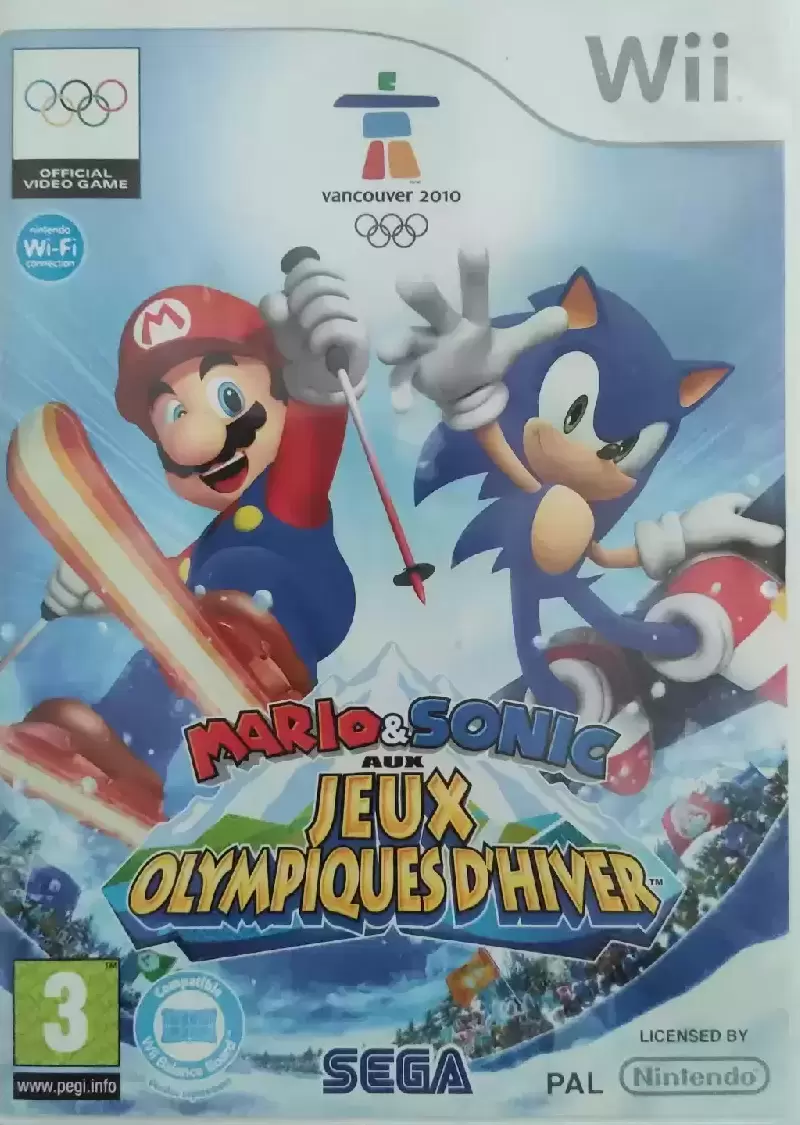 Jeux Nintendo Wii - Mario et Sonic aux jeux olympiques d\'hiver