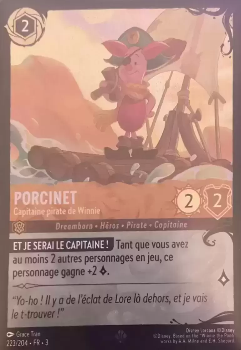 Les Terres d\'Encres - Chapitre 3 - Porcinet - Capitaine Pirate De Winnie