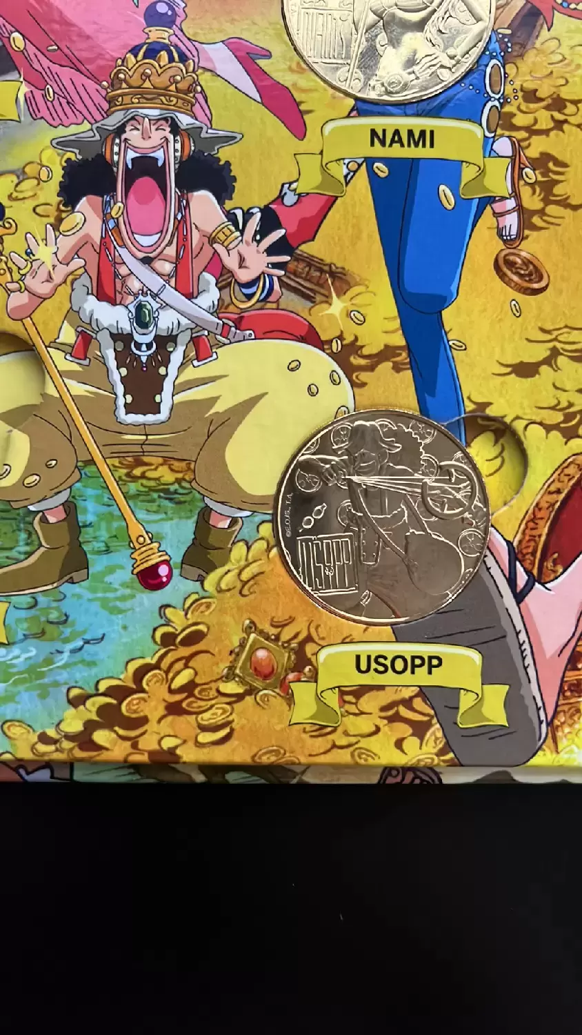 Mini-médailles One Piece 25ème Anniversaire - Usopp ( or )