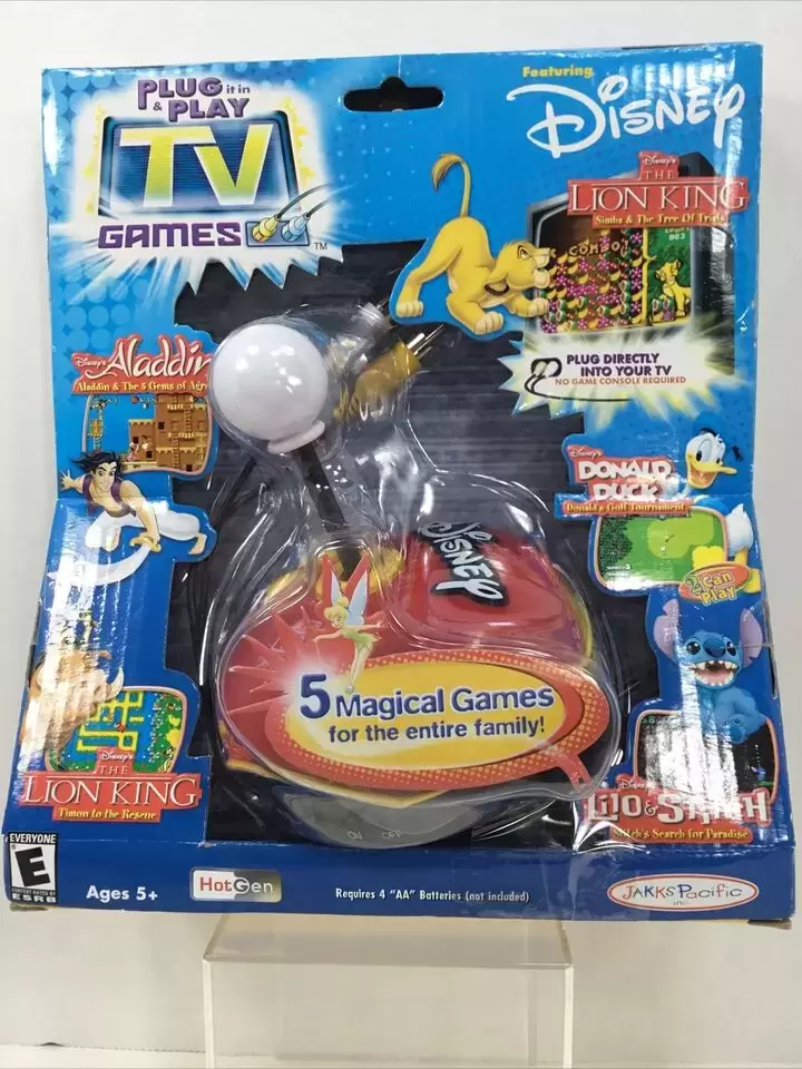 TV Games Plug & Play - Jakks Pacific - Disney 5 in 1 Plug \'n Play TV Games