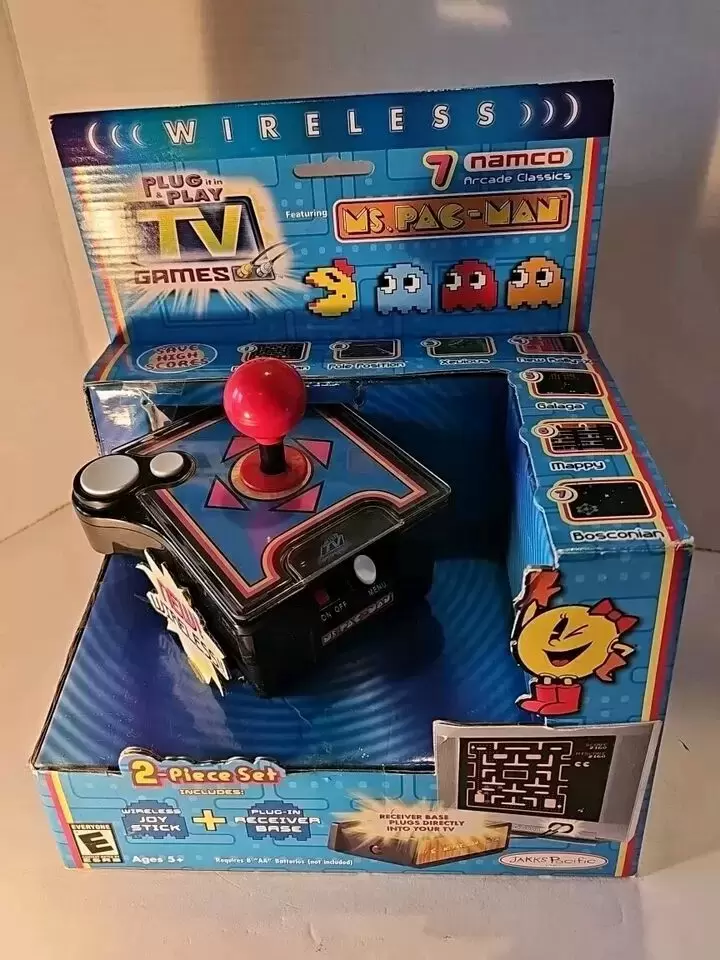 TV Games Plug & Play - Jakks Pacific - Ms. PAC-MAN Plug n\' Play Tv Game Wireless