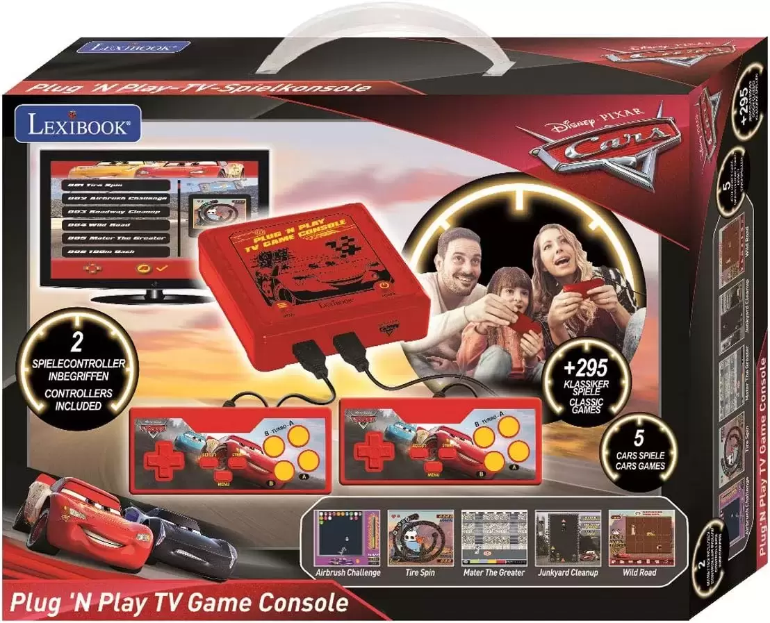 TV Games Plug & Play - Lexibook - Disney Pixar - Cars - TV Plug n\' Play