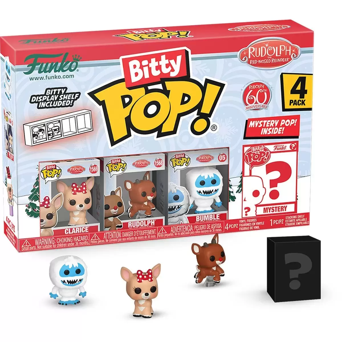 Bitty POP! - Rudolph the Red-Nosed Reindeer - Clarice, Rudolph, Bumble & Mystery