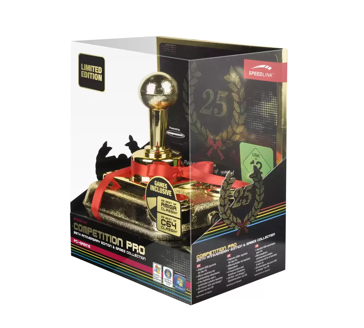 Arcade Stick - Speedlink COMPETITION PRO 25th Anniversary Edition & Games Collection Gold