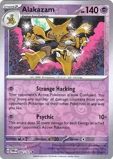 Twilight Mascarade - TWMEN - Alakazam Reverse