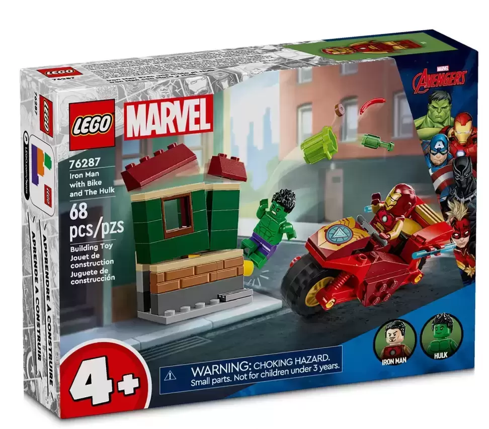 LEGO MARVEL Super Heroes - Iron Man with Bike and The Hulk