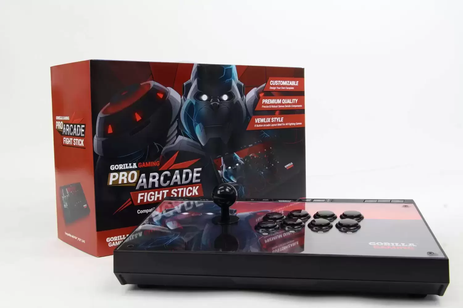 Arcade Stick - Gorilla Gaming - PRO Arcade Fight Stick