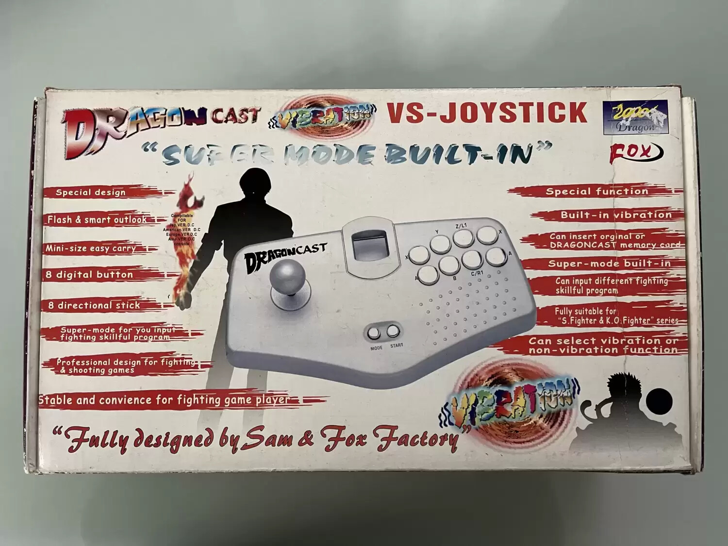 Arcade Stick - Dragon Cast Vibration VS-Joystick (Blue)