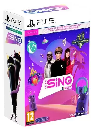 PS5 Games - Let\'s Sing 2025 + 2 Micros