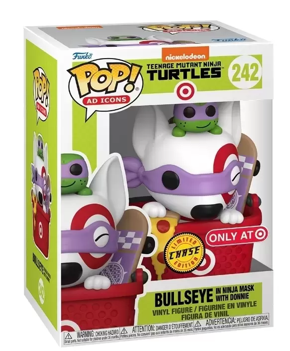 POP! Ad Icons - Teenage Mutant Ninja Turtles - Bullseye In Ninja Mask With Leo Chase