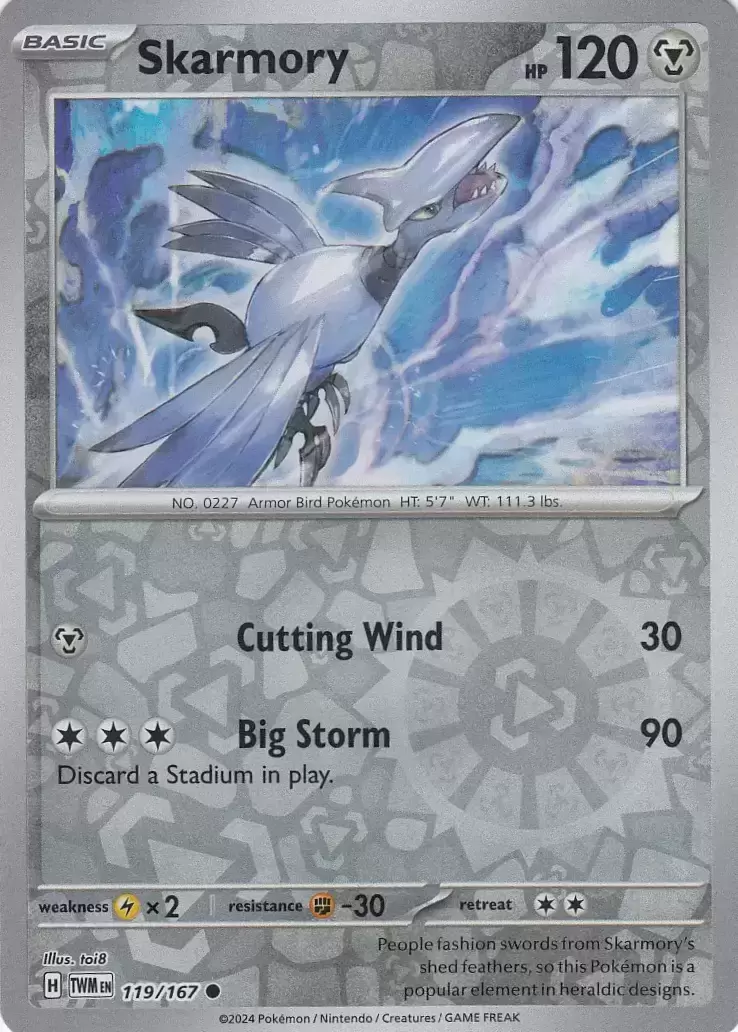 Twilight Mascarade - TWMEN - Skarmory Reverse