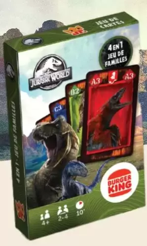 Jurassic World - 4en1 Jeu de Familles