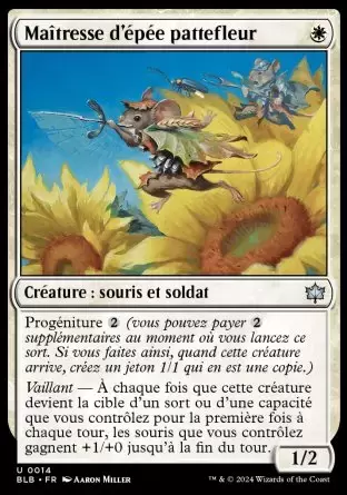 Bloomburrow - Maîtresse d\'épée pattefleur