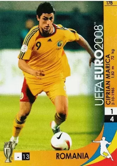 Panini UEFA Euro Austria-Switzerland 2008 - Ciprian Marica - Romania - Forwards