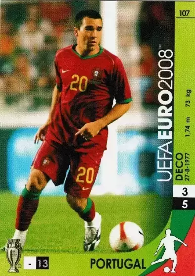 Panini UEFA Euro Austria-Switzerland 2008 - Deco - Portugal - Midfielders