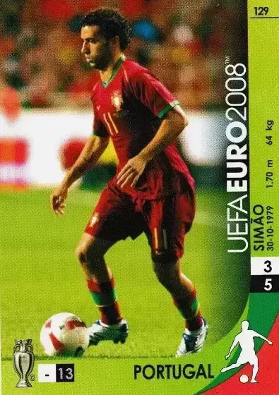 Panini UEFA Euro Austria-Switzerland 2008 - Simão - Portugal - Midfielders