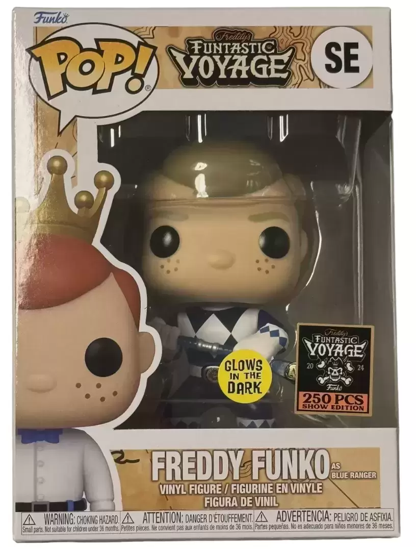 POP! Funko - Funtastik Voyage - Freddy Funko as Blue Ranger Metallic