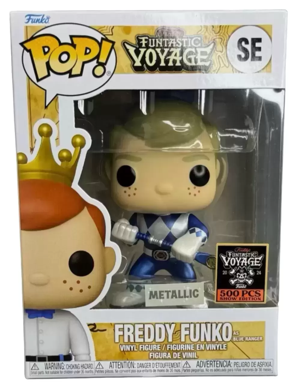 POP! Funko - Funtastik Voyage - Freddy Funko as Blue Ranger Metallic