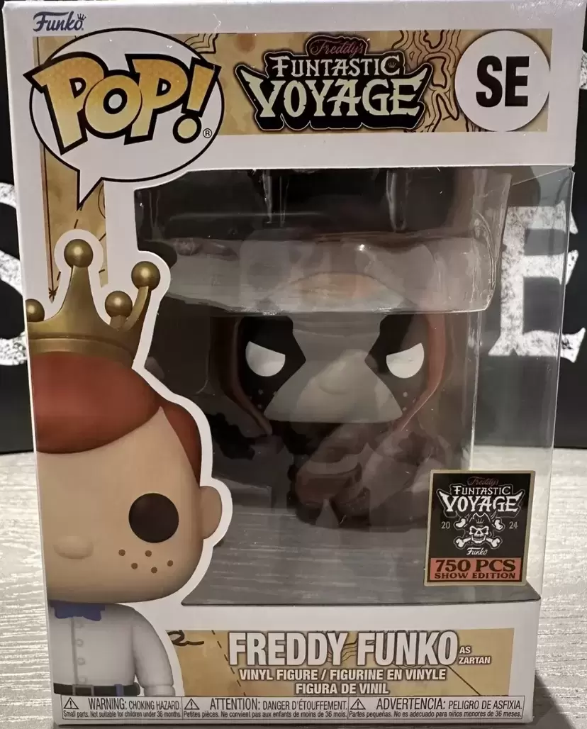 POP! Funko - Funtastik Voyage - Freddy Funko as Zartan Black & White