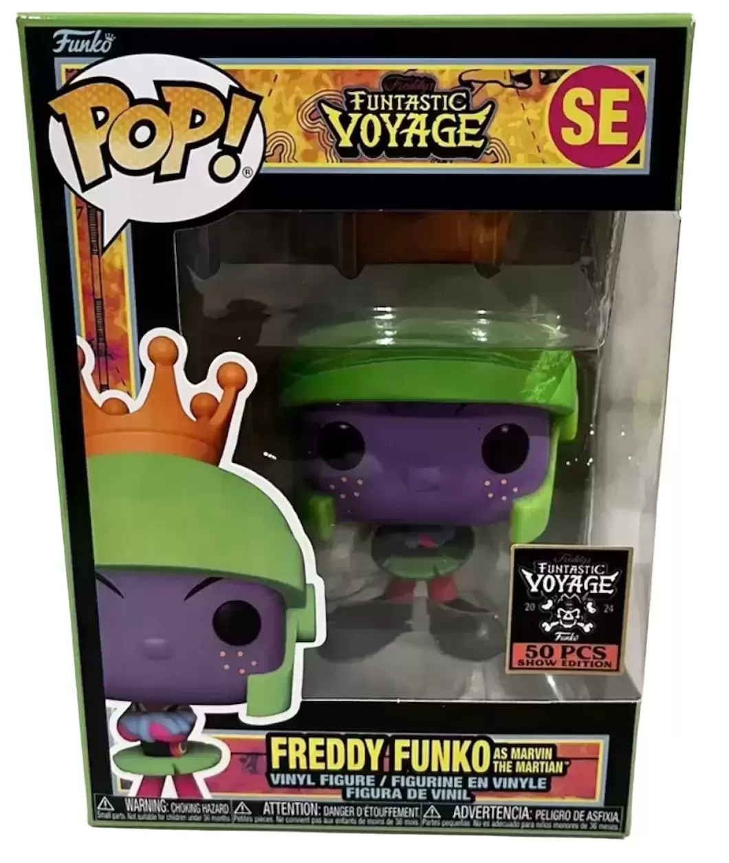 POP! Funko - Funtastik Voyage - Freddy Funko as Marvin The Martian Blacklight