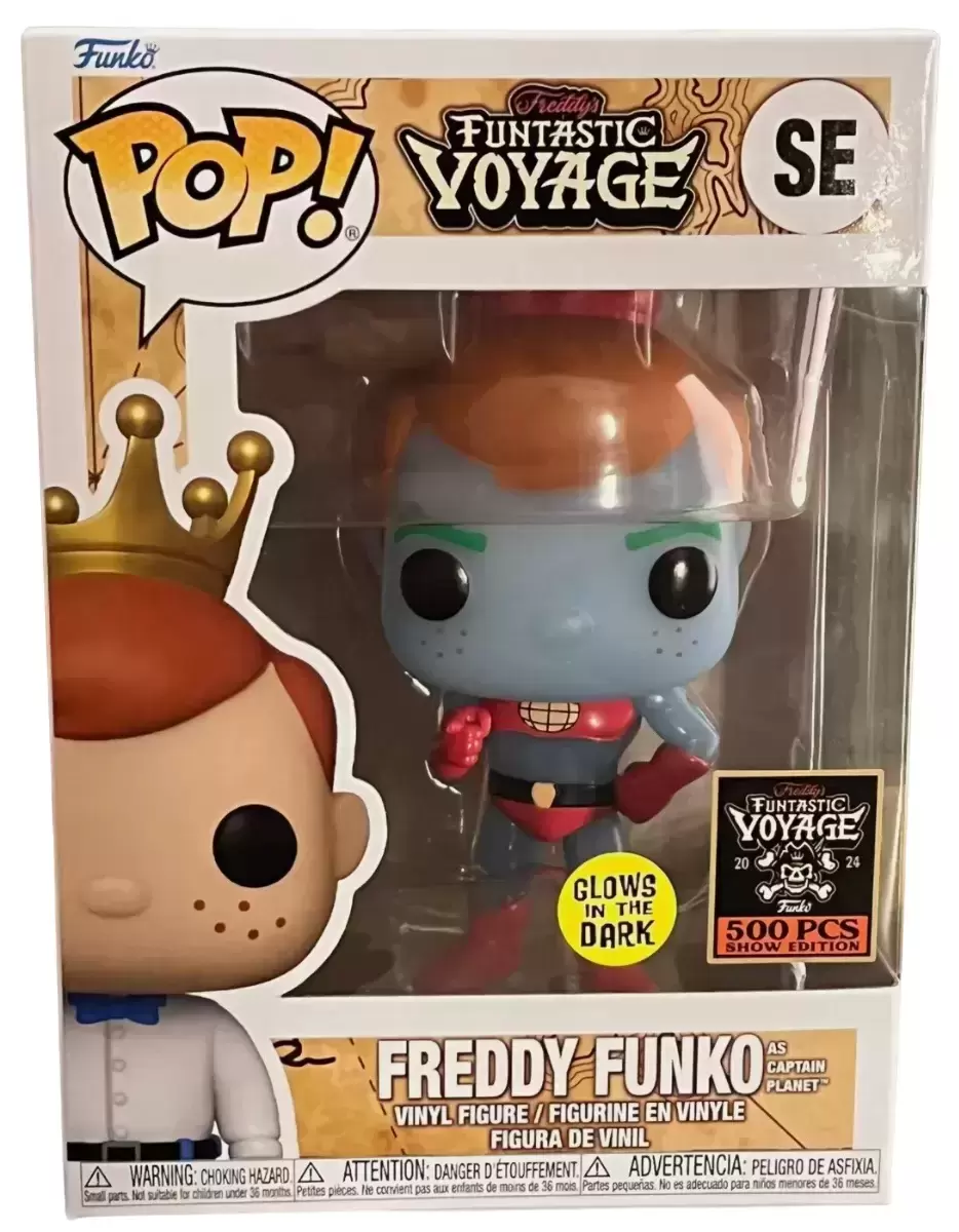 POP! Funko - Funtastik Voyage - Freddy Funko as Captain Planet GITD