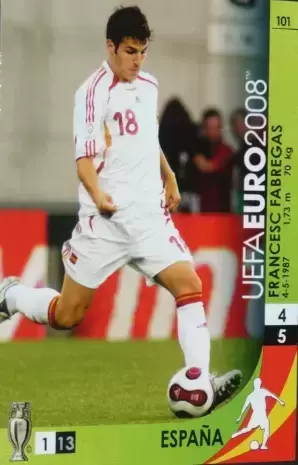 Panini UEFA Euro Austria-Switzerland 2008 - Cesc Fabregas - Spain - Midfielders