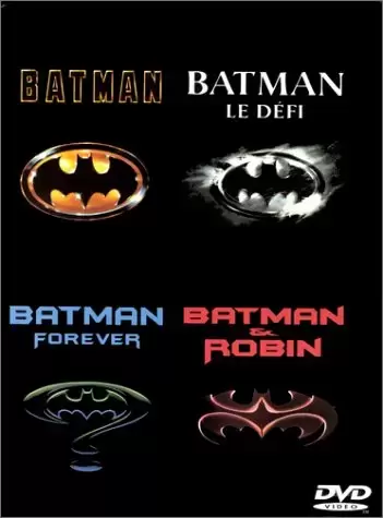 Films DC - Coffret Batman 4 DVD : Batman / Batman & Robin / Batman Forever / Batman, Le Défi