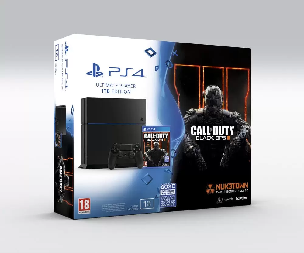 Matériel PS4 - PlayStation 4 1To + Call of Duty : Black Ops III