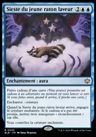 Bloomburrow - Sieste du jeune raton laveur