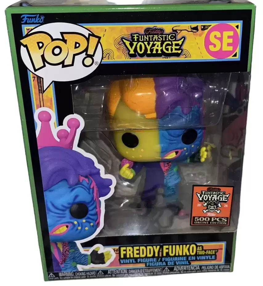 POP! Funko - Funtastik Voyage - Freddy Funko as Two-Face Blacklight