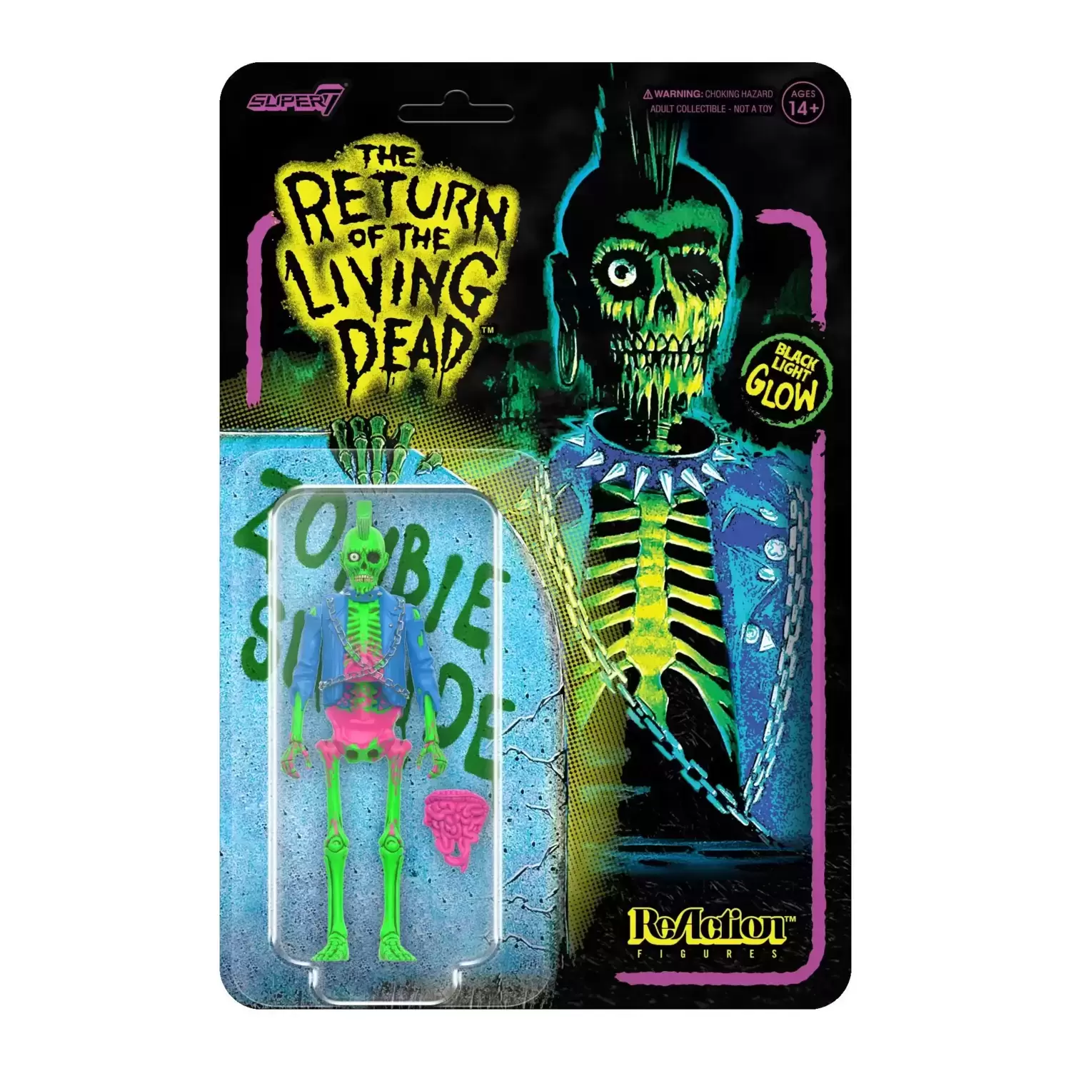 ReAction Figures - The Return of the Living Dead - Zombie Suicide (Blacklight)